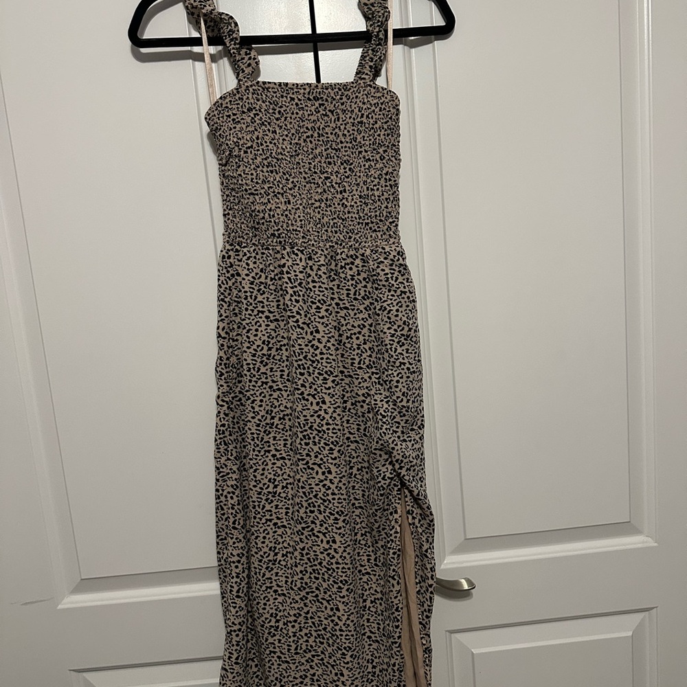Abercrombie & Fitch Animal Print Maxi Dress